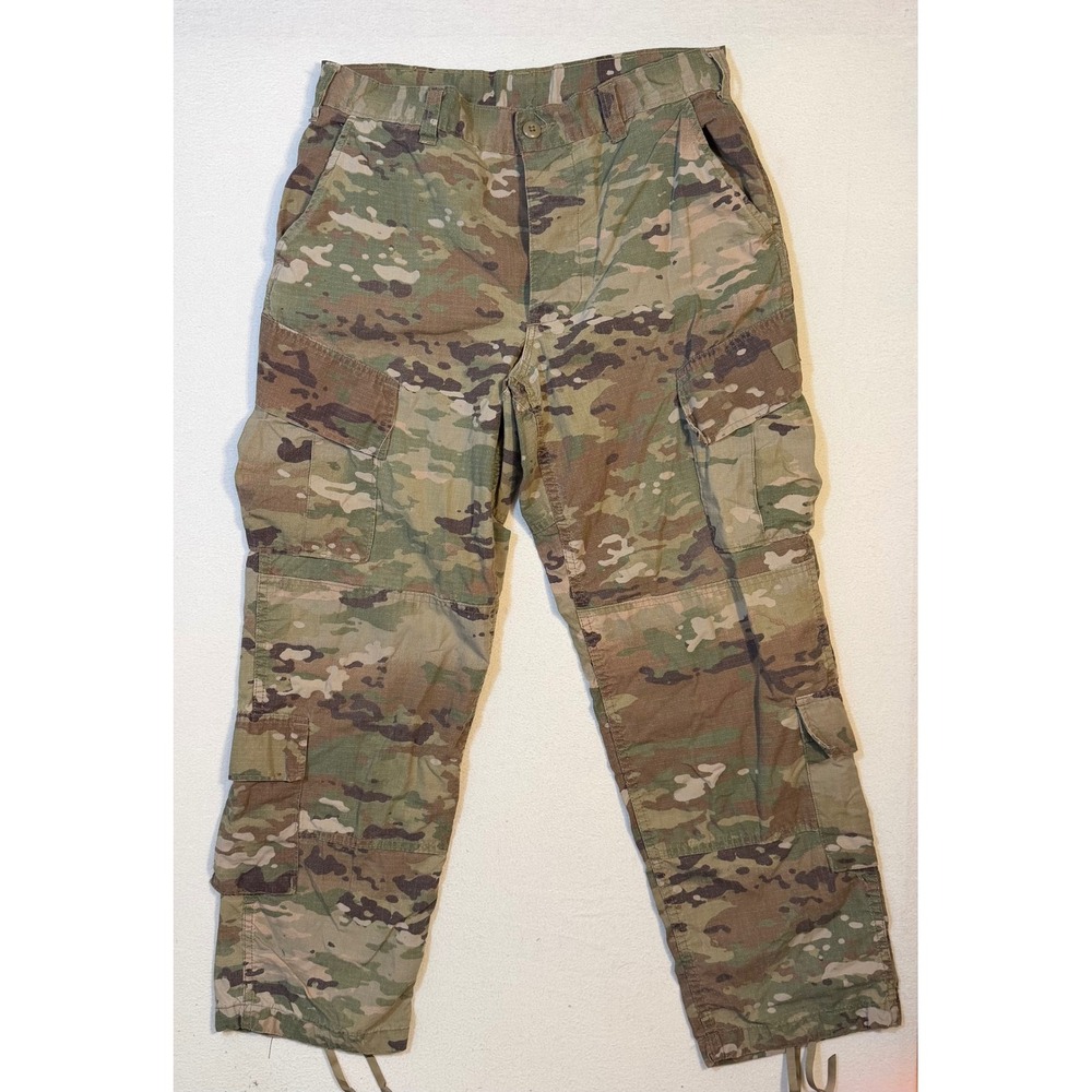 US Military OCP Multicam Cargo Pants Mens Medium Short Ripstop Tactical Trousers